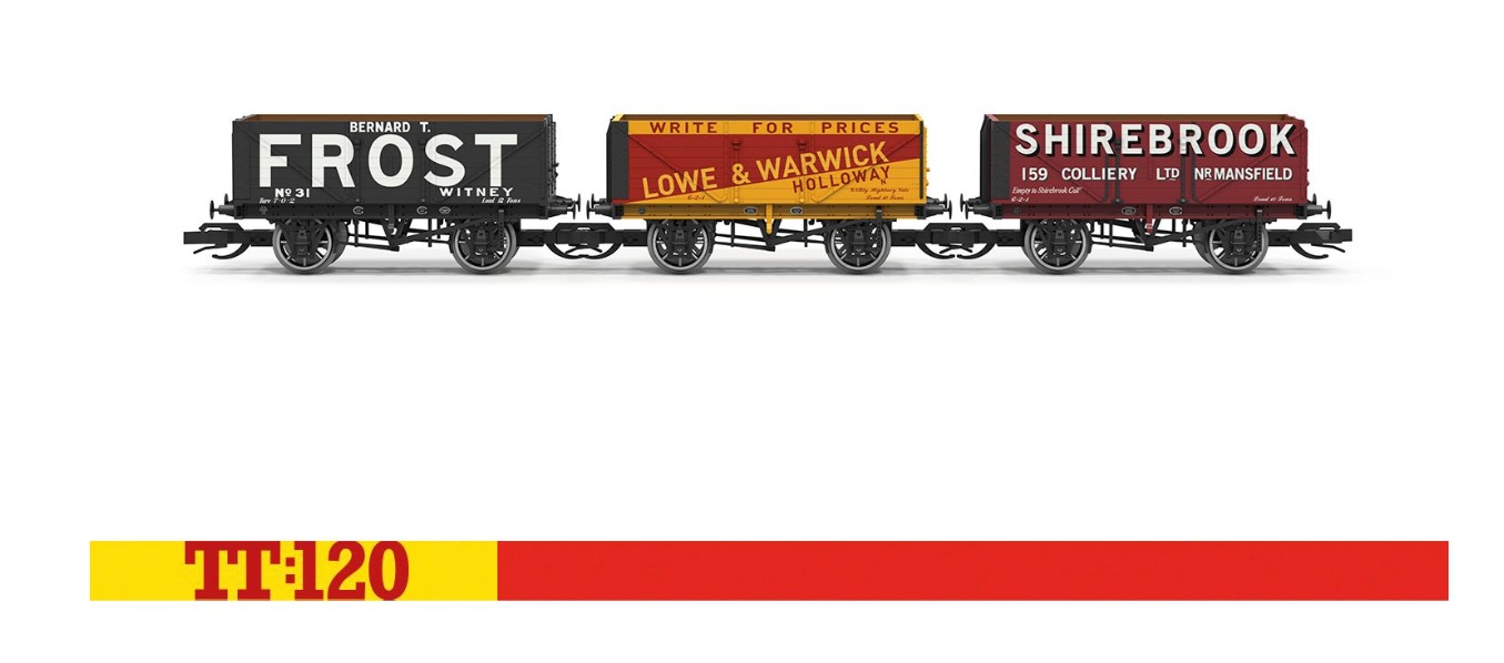 Hornby TT6042 - TT - 3-tlg. Set Offene Güterwagen 'British Freight Transport'
